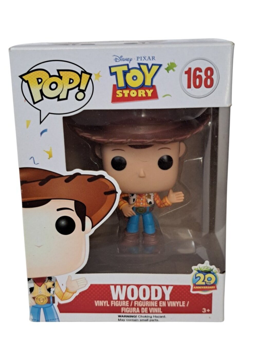 Funko Pop! Vinyl Woody Toy Story Pixar BoxLunch Exclusive #168 Figure